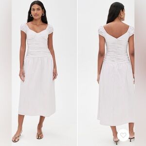 WAYF Summer Dress in Gentle Pinstripes, size Small